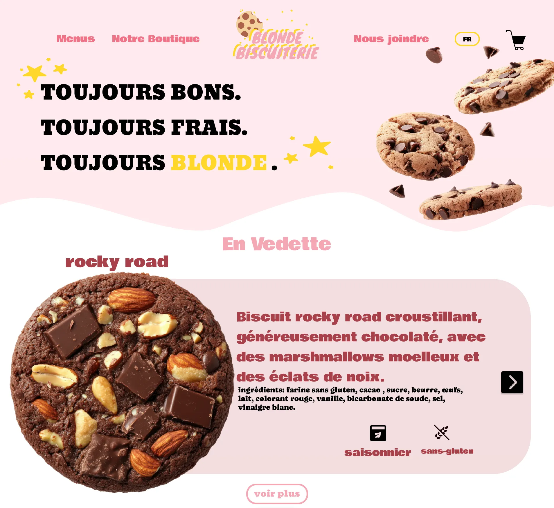 Aperçu 1 du projet Blonde Biscuiterie